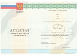 Аттестат за 9 класс 2011-2012 в Щёлково